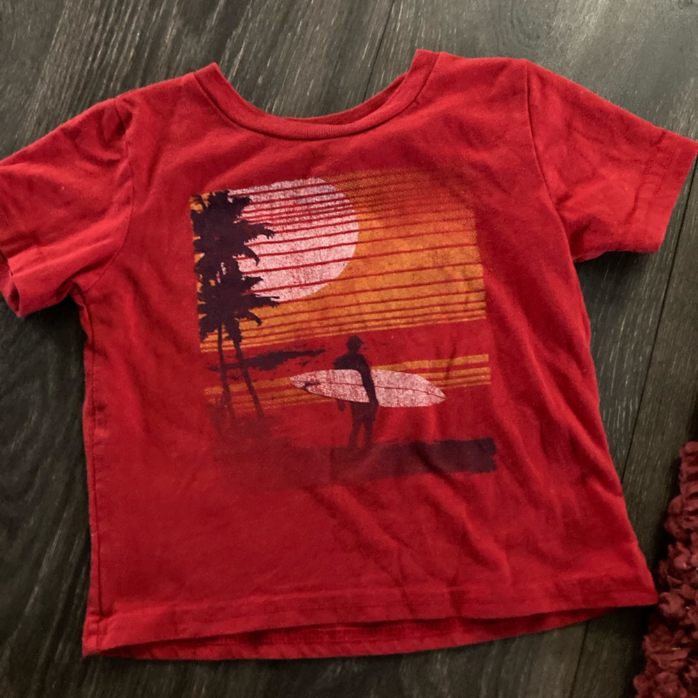 18 Month Red Surf T-Shirt